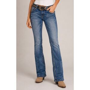Miss Me Bootcut Jeans Size 28 Embellished Pocket Y2K Western